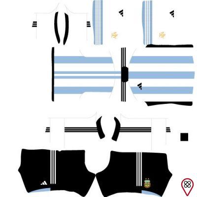 These are the best kits of the Argentina team for Dream League Soccer