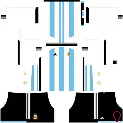 Ce sont les meilleurs kits de l'équipe d'Argentine pour la Dream League Soccer